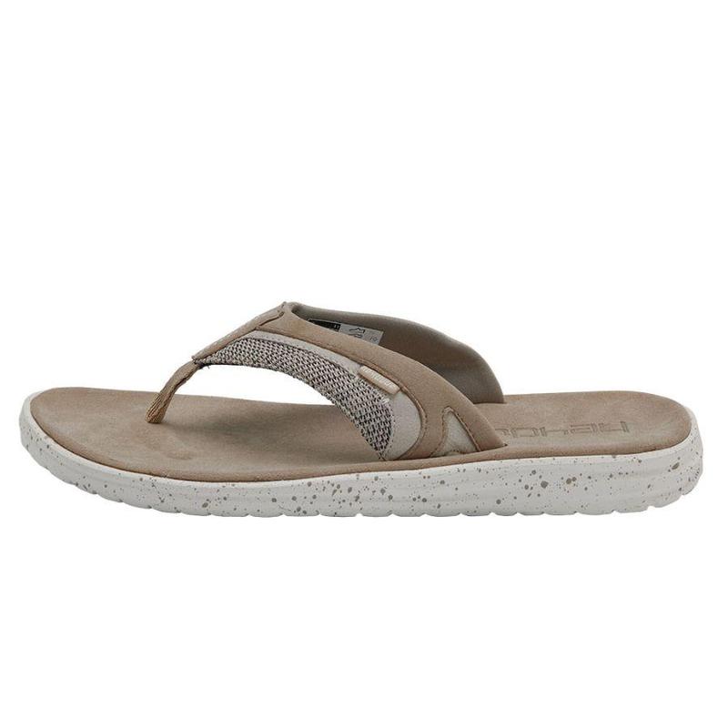 Hey Dude Flinn Sox Flip Flop Herr Beige | Y1AKTPB5