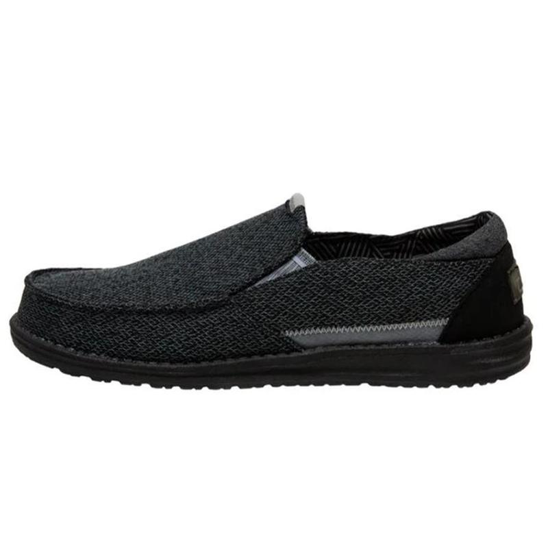Hey Dude Thad Sox Slip On Herr Svarta | 1N25UI4S
