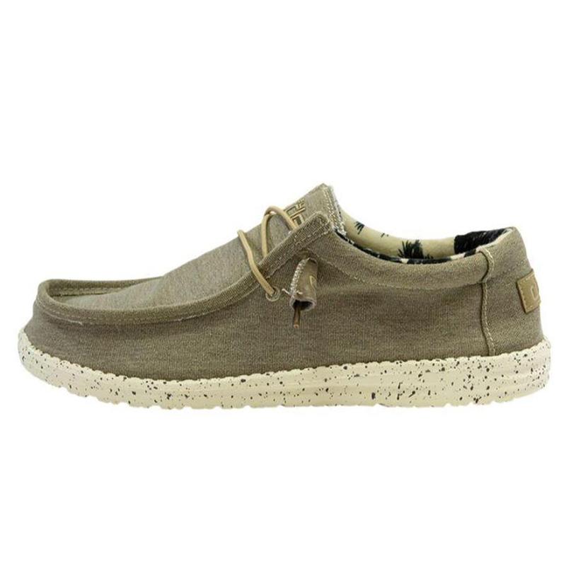 Hey Dude Wally Stretch Skor Herr Beige | 5JMQ85JI