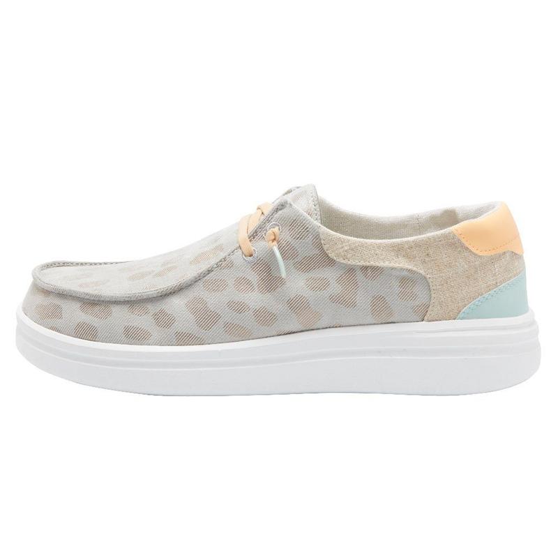Hey Dude Wendy Rise Jungle Skor Dam Leopard Azurblå | O7C9YRVX